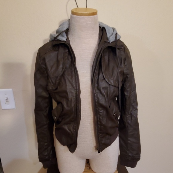 miss posh Jackets & Blazers - Miss posh bomber jacket brown gray small